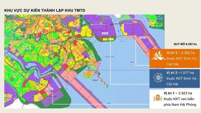  Sơ đồ Vị trí các khu vực của Khu thương mại tự do TP Hải Phòng.
