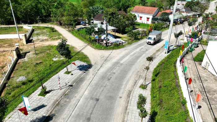Hạ tầng vùng nông thôn xã Phú Ninh khang trang, đáp ứng nhu cầu dân sinh. Ảnh: HOÀNG ĐẠO