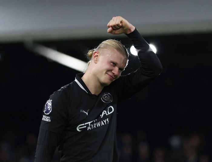  Haaland bùng nổ ở Man City. Ảnh: Reuters. 