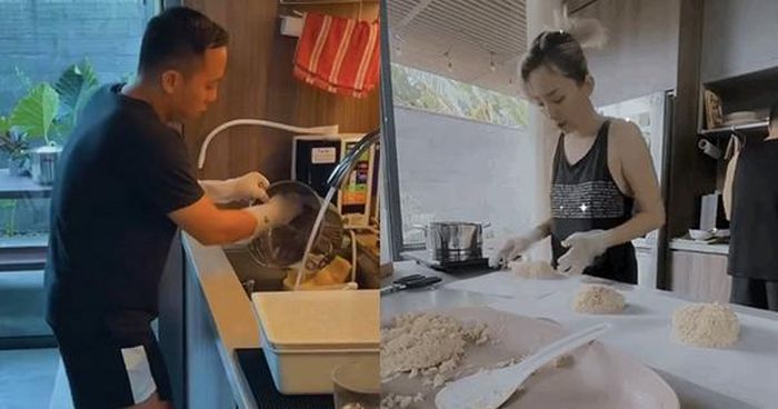 Trước đây, cả hai thường xuyên chia sẻ những khoảnh khắc cùng nhau nấu nướng bên trong biệt thự