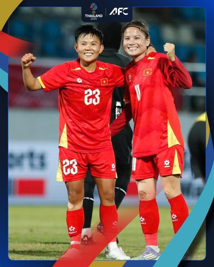 Thái Thị Thảo (11) lập hat-trick (Ảnh: AFC Women's Football)