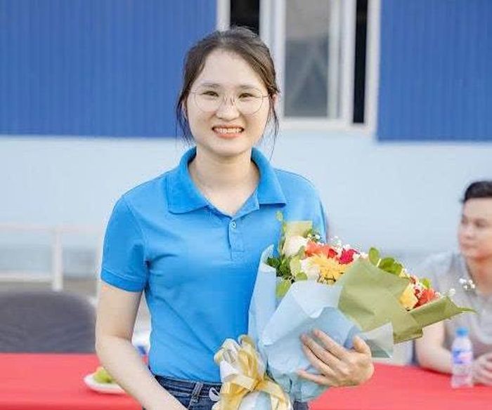 Chị Trương Thị Thanh - Chủ tịch Công đoàn Công ty TNHH Viet Glory.