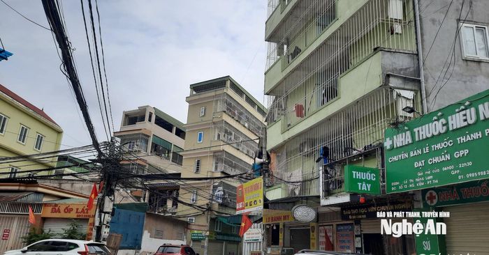 Nhiều chung cư mini, nhà trọ cao tầng thuộc địa bàn phường Trường Vinh phải dừng hoạt động vì không đảm bảo PCCC. Ảnh tư liệu: Đ.C