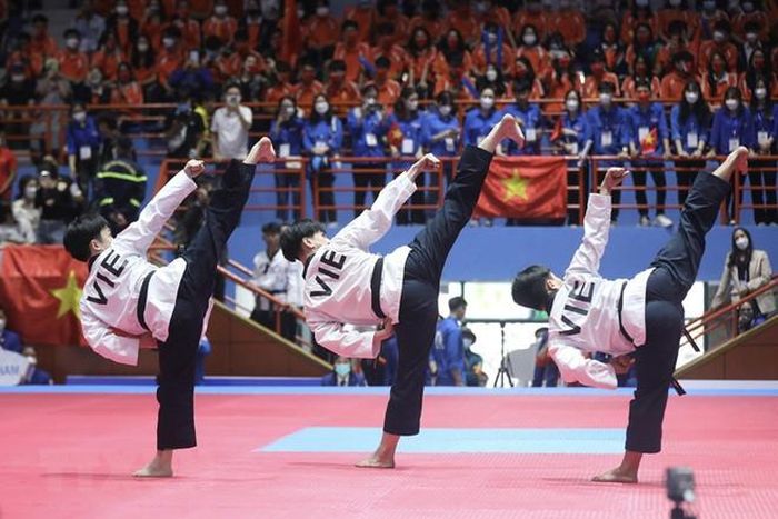 Taekwondo Việt Nam sẽ mở hàng HCV cho Đoàn Thể thao Việt Nam tại SEA Games 2025.Ảnh: Minh Quyết/TTXVN