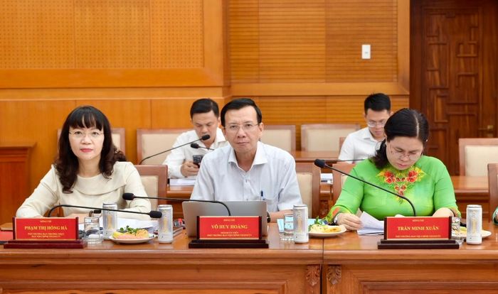  Lãnh đạo Ban Nội chính Thành ủy TPHCM tại điểm cầu TPHCM. Ảnh: VĂN MINH 