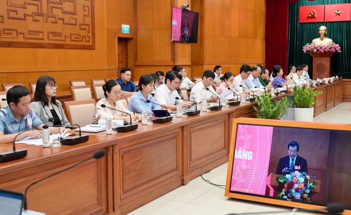  Đại biểu dự hội nghị tại điểm cầu TPHCM. Ảnh: VĂN MINH 