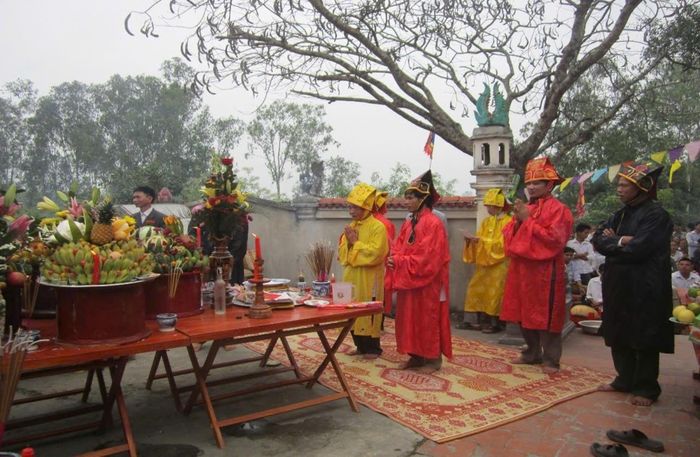 Lễ Tế Thiên của dòng họ Phan Đình ở Nghệ An. Ảnh: Thùy Lâm.