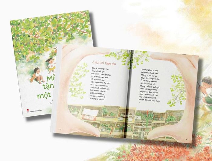 Minh họa khu tập thể cũ của họa sĩ Ngô Thanh Đức trong tập thơ