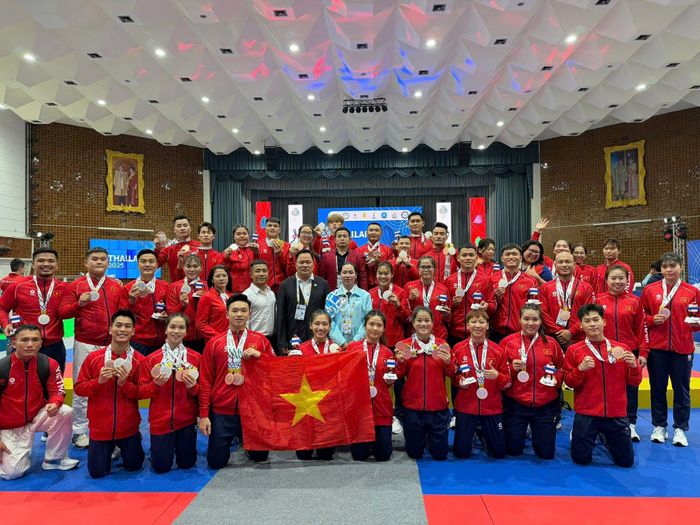 Đoàn Jujitsu Việt Nam tham dự SEA Games 33. Ảnh: NVCC