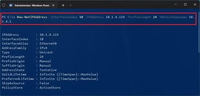 thiet lap dia chi IP tinh tren Windows 11.15