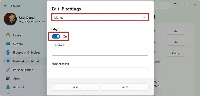 thiet lap dia chi IP tinh tren Windows 11.6