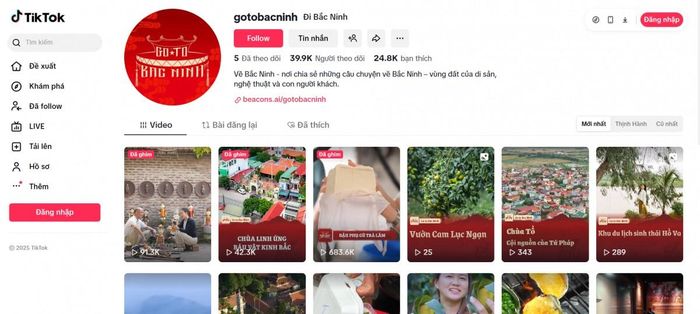 Chiến dịch "Go to Bắc Ninh" trên Tik Tok.