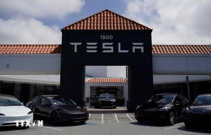 Một đại lý của Tesla. Ảnh: THX/TTXVN