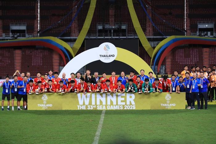  U22 Việt Nam cho thấy sự vượt trội ở SEA Games 33 và chiến thắng xứng đáng. Ảnh: Minh Dân 
