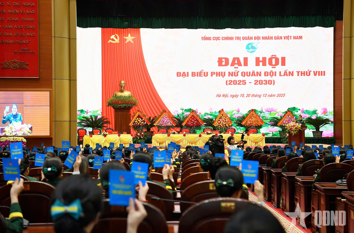 Các đại biểu biểu quyết thông qua chương trình đại hội.