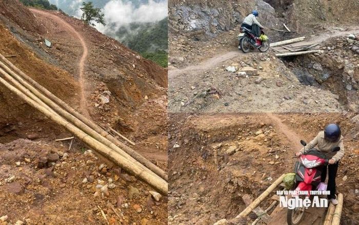 Đường đến với lớp học ở Piêng Vai. Ảnh: Hoài Thu