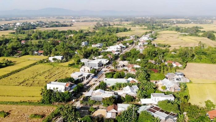 Một góc xã Thăng Điền hôm nay. Ảnh: GIANG BIÊN