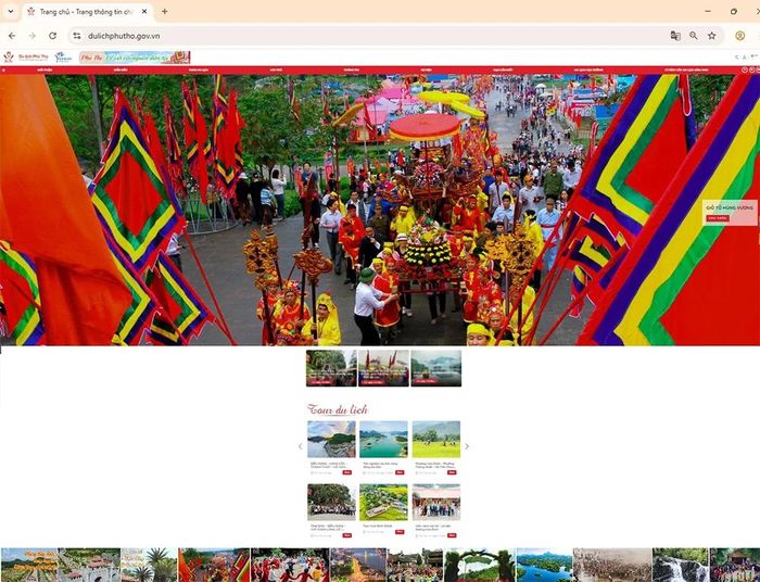 Thông tin về du lịch Phú Thọ được cập nhật thường xuyên trên trang thông tin điện tử dulichphutho.gov.vn