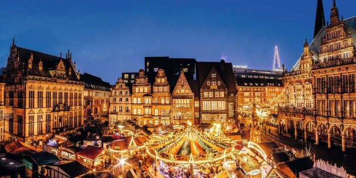 Khu chợ Giáng sinh ở Bremen. Ảnh: Internet