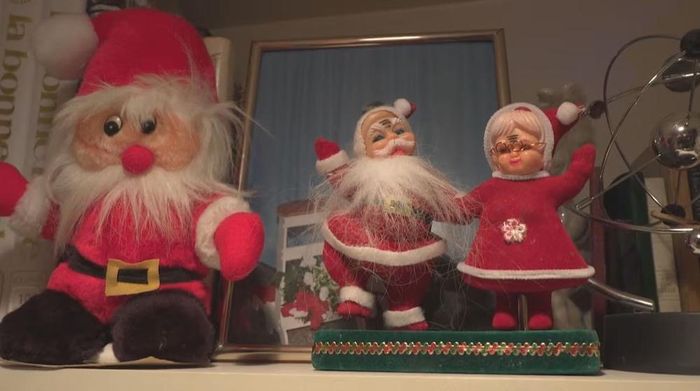 Một số bức tượng ông già Noel của ông Noël Audet. Ảnh: CTV News
