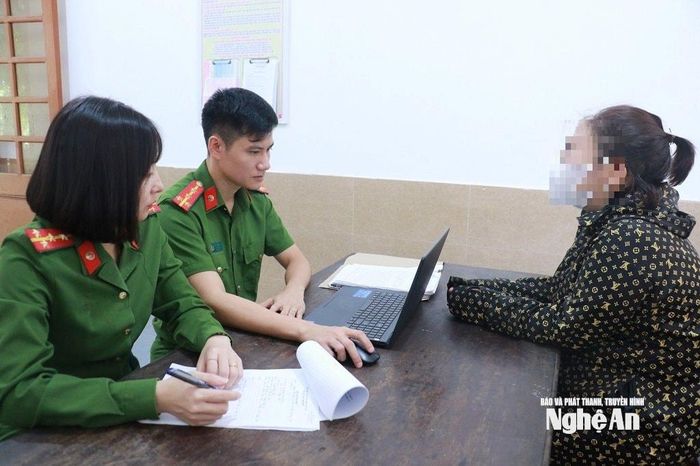 Cơ quan Công an làm việc với T.T.P. Ảnh: Tư liệu