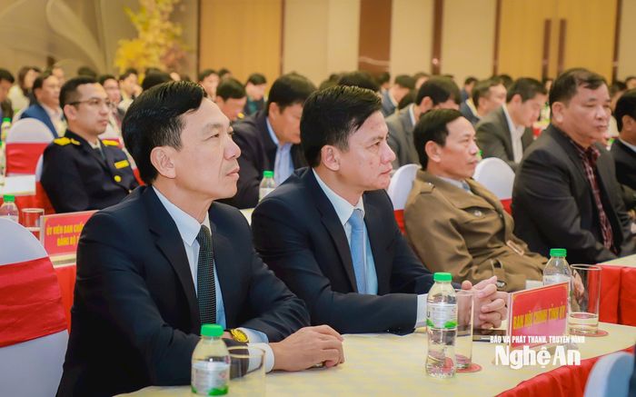 Các đồng chí lãnh đạo Ban Nội chính Tỉnh ủy và các đại biểu tại Lễ kỷ niệm. Ảnh: Thành Duy