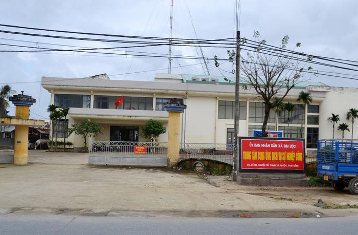 Trụ sở của Trung tâm Cung ứng dịch vụ sự nghiệp công xã Đại Lộc hiện nay. Ảnh: CÔNG TÚ