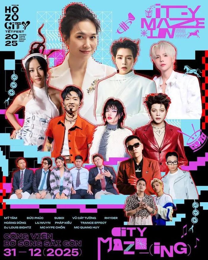 Các nghệ sĩ biểu diễn trong chương 2 “Countdown - City-Maze-ing” diễn ra ngày 31-12. Ảnh: Báo Sài Gòn Giải Phóng