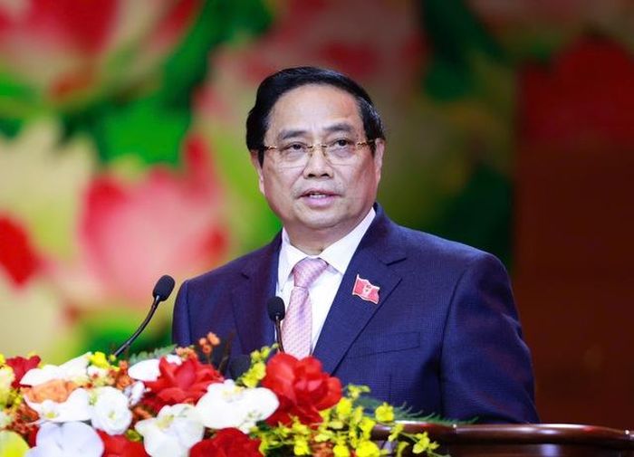 Thủ tướng Phạm Minh Chính phát biểu khai mạc Đại hội - Ảnh: VGP/Nhật Bắc