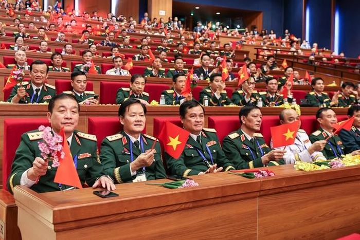 Các đại biểu quân đội nhân dân dự Đại hội - Ảnh: VGP/Nhật Bắc