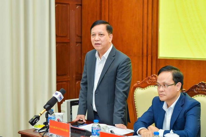 Ông Đào Xuân Tuấn, Cục trưởng Cục Quản lý ngoại hối phát biểu. Ảnh: Duy Minh