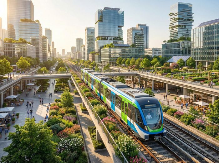 Đà Nẵng được trao các cơ chế đặc thù để phát triển các dự án đường sắt đô thị và các khu đô thị theo định hướng giao thông công cộng (TOD). Đồ họa: HOÀNG HIỆP