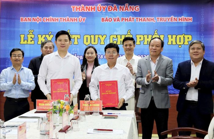 Công tác tuyên truyền phòng chống tham nhũng, lãng phí, tiêu cực giữa Ban Nội chính Thành ủy với Báo và phát thanh, truyền hình Đà Nẵng ngày càng lan tỏa mạnh mẽ. Ảnh: PV