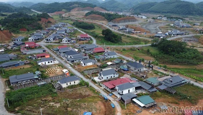 Khu tái định cư Com Cọn thuộc xã Bảo Hà.