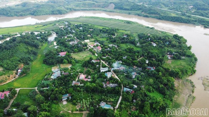 Khung cảnh nông thôn yên bình của xã hôm nay.