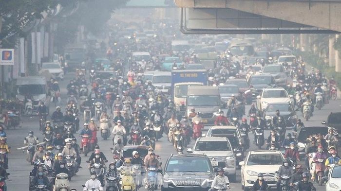 Ô nhiễm không khí là 1 trong 5 "điểm nghẽn" của Thủ đô Hà Nội hiện nay. Ảnh: PV
