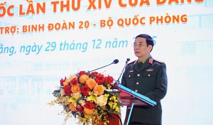 Đại tướng Phan Văn Giang, Bộ trưởng Bộ Quốc phòng phát biểu tại buổi lễ. Ảnh: VGP/BP