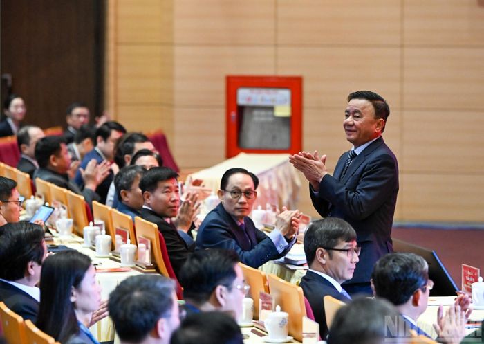 Thường trực Ban Bí thư Trần Cẩm Tú dự Hội nghị tổng kết công tác đối ngoại nhân dân năm 2025 và phương hướng, nhiệm vụ năm 2026. (Ảnh: DUY LINH)