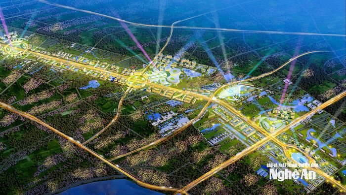 Phối cảnh Đại lộ Vinh - Cửa Lò. Ảnh: Trân Châu