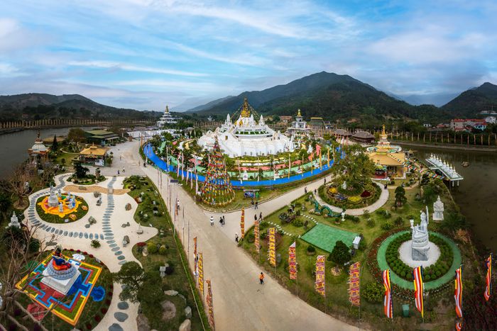 Lịch sử kiến tạo Đại Bảo Tháp Mandala Tây Thiên.Ảnh: Drukpa Việt Nam