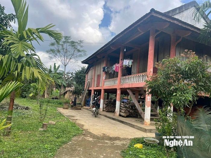 Nhà của người dân Đan Lai ở khu tái định cư thuộc bản Bá Hạ, xã Mậu Thạch. Ảnh: TP