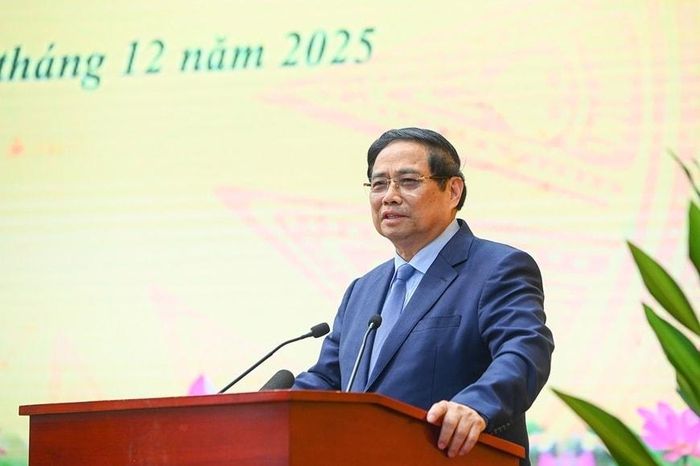 Thủ tướng Chính phủ Phạm Minh Chính phát biểu chỉ đạo tại hội nghị. Ảnh: Báo QĐND