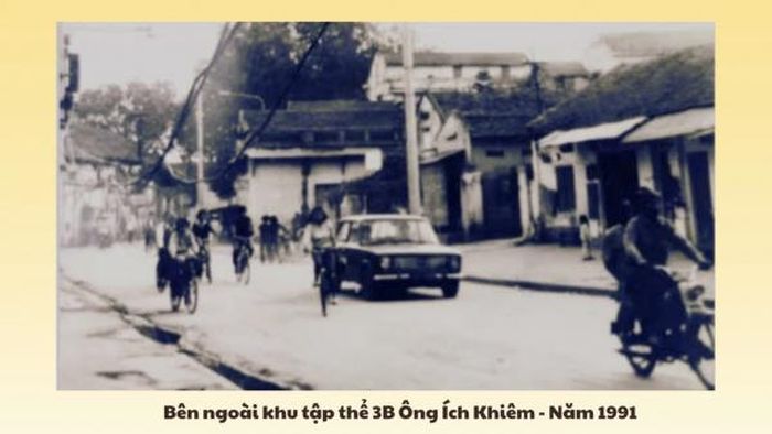 Bên ngoài khu tập thể 3B Ông Ích Khiêm - năm 1991