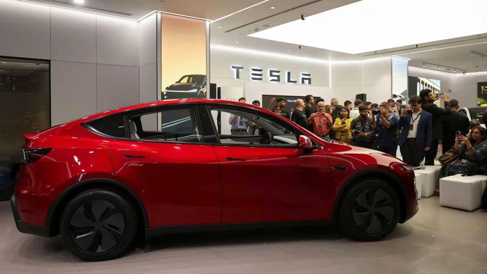 Xe điện Tesla. Ảnh: Reuters