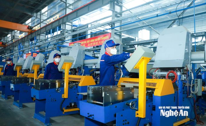 Sản xuất tại KCN Hoàng Mai II.