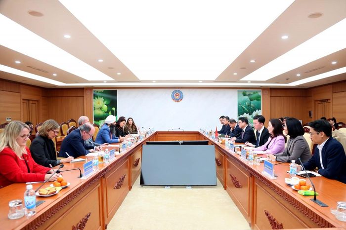 Quang cảnh tại buổi tiếp. Ảnh: Đức Minh