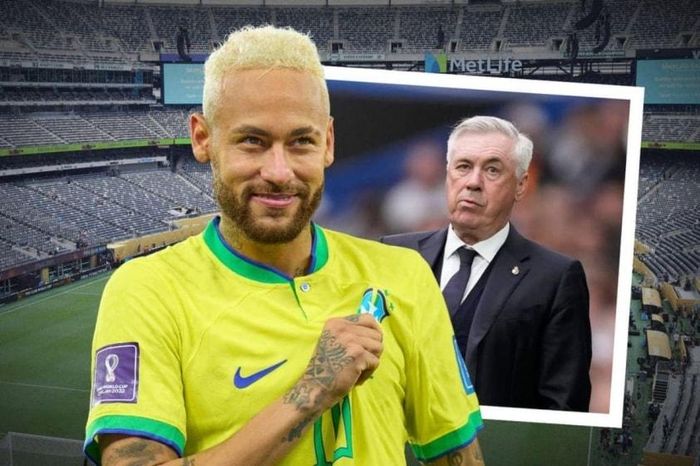 HLV Ancelotti sẵn sàng gọi Neymar trở lại ĐT Brazil nếu anh đạt thể trạng 100% (Ảnh: Football Transfers).