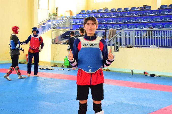 Từ năm 2026, Trần Thị Ánh Tuyết sẽ tập trung tập luyện, thi đấu cho Taekwondo Đà Nẵng ở đấu trường quốc gia. Ảnh: NGUYÊN KHANG