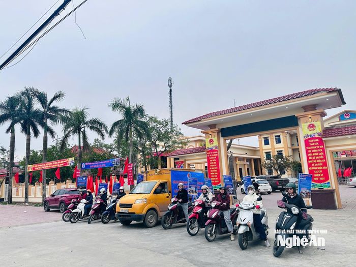 Xã Quỳnh Lưu ra quân điều tra kinh tế. Ảnh: TH