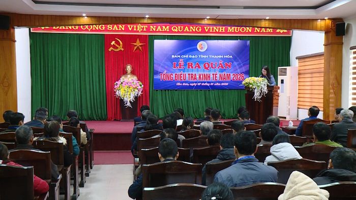 Lễ ra quân Tổng điều tra kinh tế năm 2026 tại tỉnh Thanh Hóa.